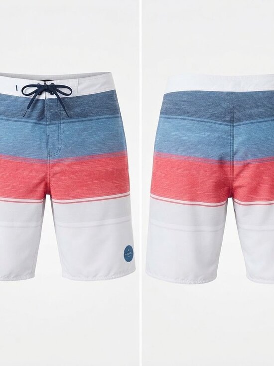 Rip Curl Other - Rip Curl Red White Blue Surf Board Shorts Swim Trunks Sz 34 Cargo Pouch
